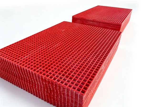 Red Anti-slip FRP Grating